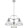 5_Quoizel Grant 24" Wide Brushed Nickel 3-Light Chandelier more views