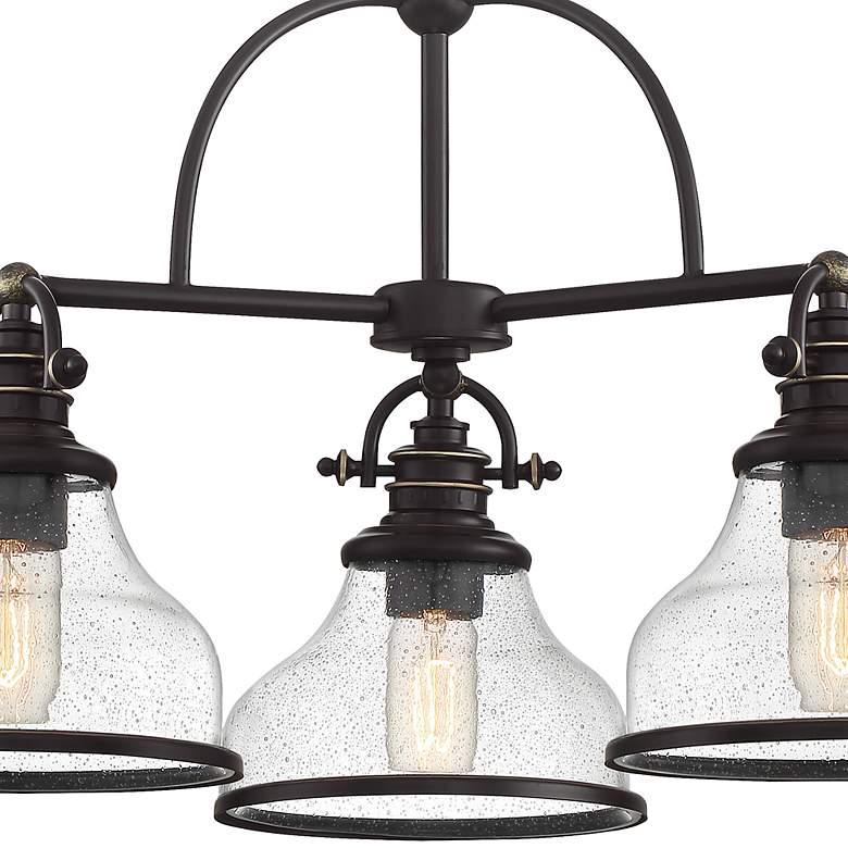 Image 5 Quoizel Grant 24" Wide Palladian Bronze 3-Light Chandelier more views