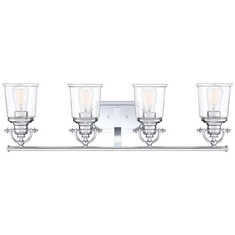 Image 3 Quoizel Grant 32" Wide Polished Chrome 4-Light Bath Light more views