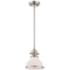 Quoizel Grant 8" Wide Brushed Nickel Opal White Glass Mini Pendant