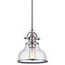 Quoizel Grant 8" Wide Brushed Nickel Seeded Glass Mini Pendant