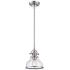 Quoizel Grant 8" Wide Brushed Nickel Seeded Glass Mini Pendant