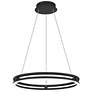3_Quoizel Graves 20" Wide Matte Black LED Ring Pendant Light