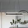 2_Quoizel Graves 20" Wide Matte Black LED Ring Pendant Light