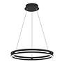 4_Quoizel Graves 20" Wide Matte Black LED Ring Pendant Light more views