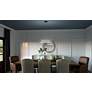 Quoizel Graves 20" Wide Matte Black LED Ring Pendant Light in scene