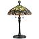 Quoizel Green Dragonfly Tiffany Style Table Lamp