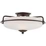2_Quoizel Griffin 17" Wide Large Bronze Floating Bowl Ceiling Light