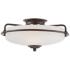 Quoizel Griffin 17" Wide Large Bronze Floating Bowl Ceiling Light