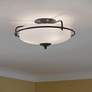 1_Quoizel Griffin 17" Wide Large Bronze Floating Bowl Ceiling Light