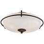 3_Quoizel Griffin 17" Wide Large Bronze Floating Bowl Ceiling Light more views
