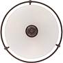 4_Quoizel Griffin 17" Wide Large Bronze Floating Bowl Ceiling Light more views