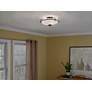 5_Quoizel Griffin 17" Wide Large Bronze Floating Bowl Ceiling Light more views