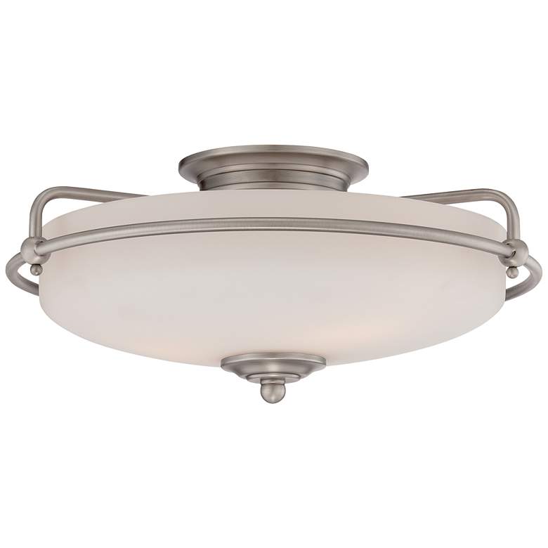Image 2 Quoizel Griffin 17" Wide Large Nickel Floating Ceiling Light