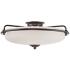 Quoizel Griffin 21" Bronze and White Glass Floating Ceiling Light