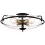 Thumbnail2 of Quoizel Griffin 21" Palladian Bronze 4-Light Ceiling Light more views