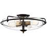 Thumbnail3 of Quoizel Griffin 21" Palladian Bronze 4-Light Ceiling Light more views