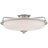 Quoizel Griffin 21&quot; Wide Extra Large Nickel Floating Ceiling Light