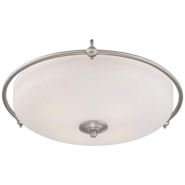 Image 3 Quoizel Griffin 21" Wide Extra Large Nickel Floating Ceiling Light more views
