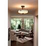 Thumbnail3 of Quoizel Griffin Collection Palladian Bronze 17" Wide Ceiling Light more views