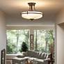 Thumbnail4 of Quoizel Griffin Collection Palladian Bronze 17" Wide Ceiling Light more views