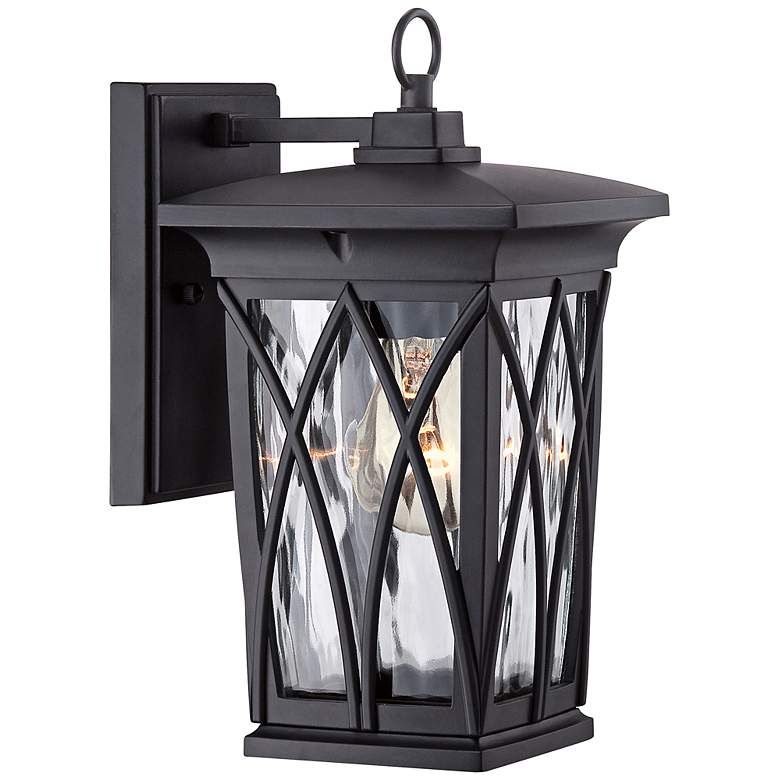 Image 2 Quoizel Grover 11 inch High Mystic Black Outdoor Wall Light