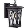 Quoizel Grover 11" High Mystic Black Outdoor Wall Light