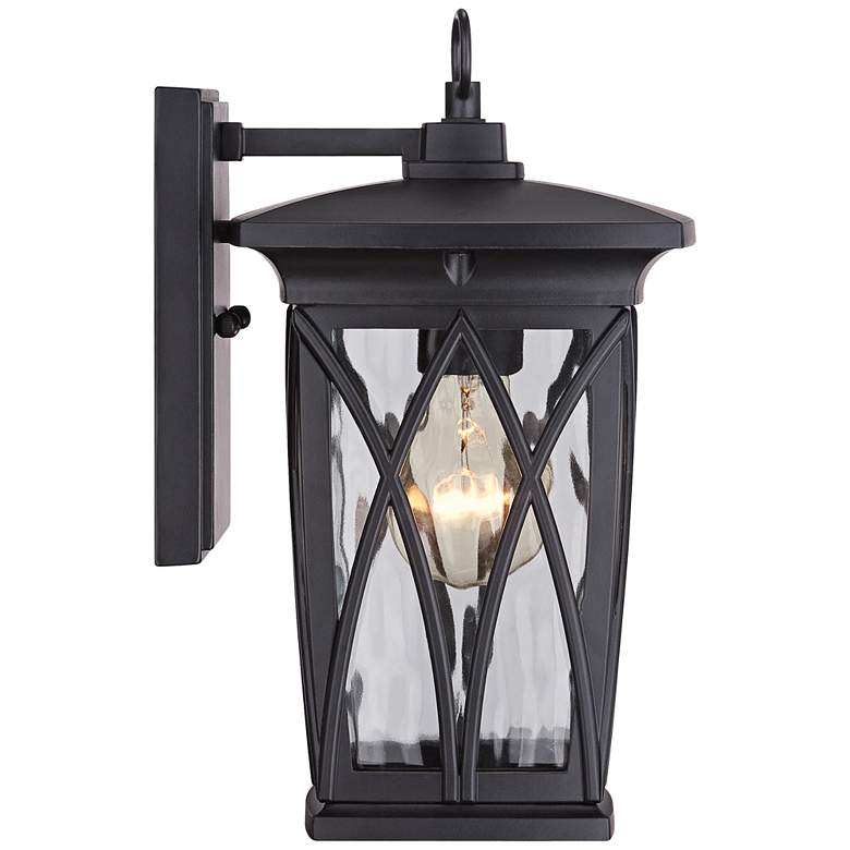 Image 4 Quoizel Grover 11" High Mystic Black Outdoor Wall Light more views