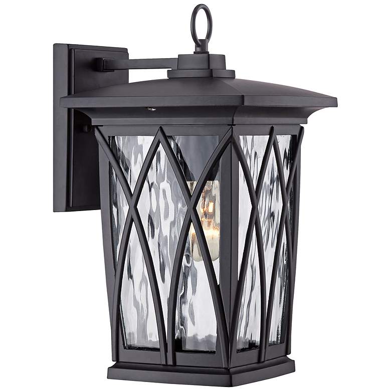 Image 2 Quoizel Grover 14 1/2" High Mystic Black Outdoor Wall Light