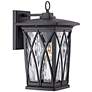 Quoizel Grover 14 1/2" High Mystic Black Outdoor Wall Light