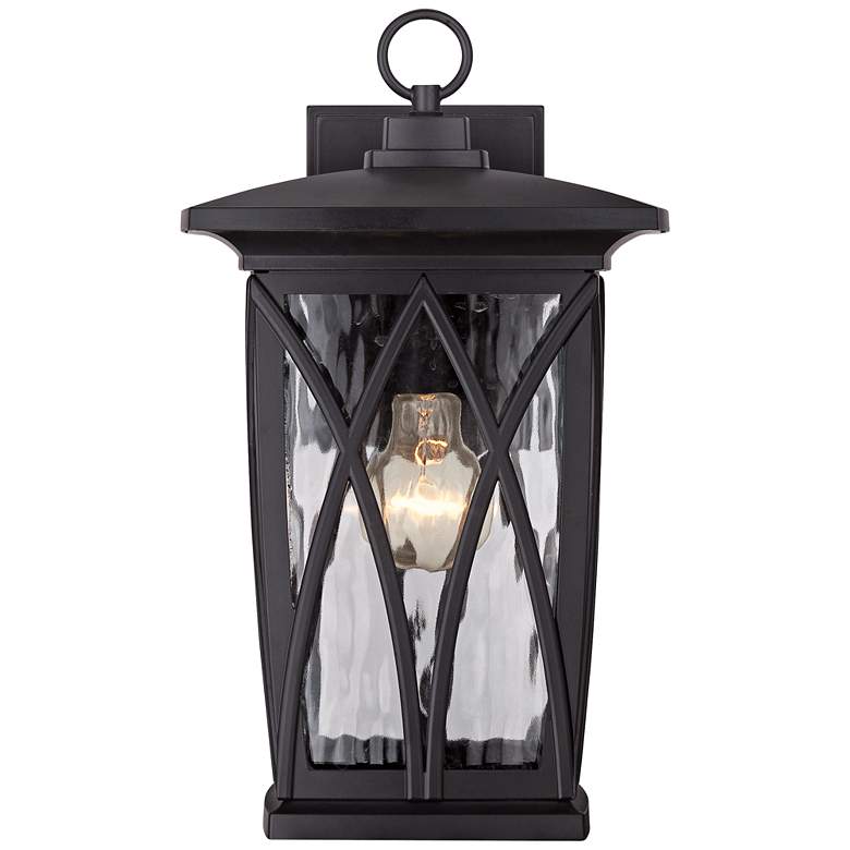 Image 3 Quoizel Grover 14 1/2" High Mystic Black Outdoor Wall Light more views