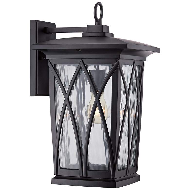 Image 2 Quoizel Grover 17 1/2 inchH Mystic Black Outdoor Wall Light
