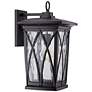 Quoizel Grover 17 1/2"H Mystic Black Outdoor Wall Light
