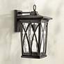 Quoizel Grover 17 1/2"H Mystic Black Outdoor Wall Light