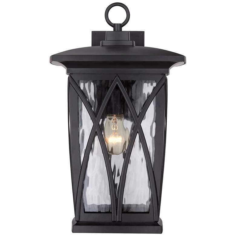 Image 4 Quoizel Grover 17 1/2 inchH Mystic Black Outdoor Wall Light more views
