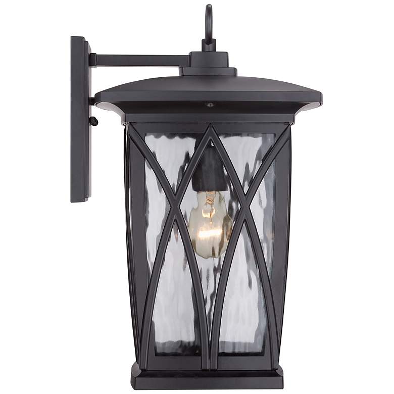 Image 4 Quoizel Grover 17 1/2 inchH Mystic Black Outdoor Wall Light more views