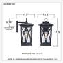 6_Quoizel Grover 17 1/2"H Mystic Black Outdoor Wall Light more views