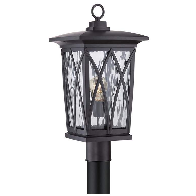 Image 1 Quoizel Grover 20 1/2" High Mystic Black Outdoor Post Light