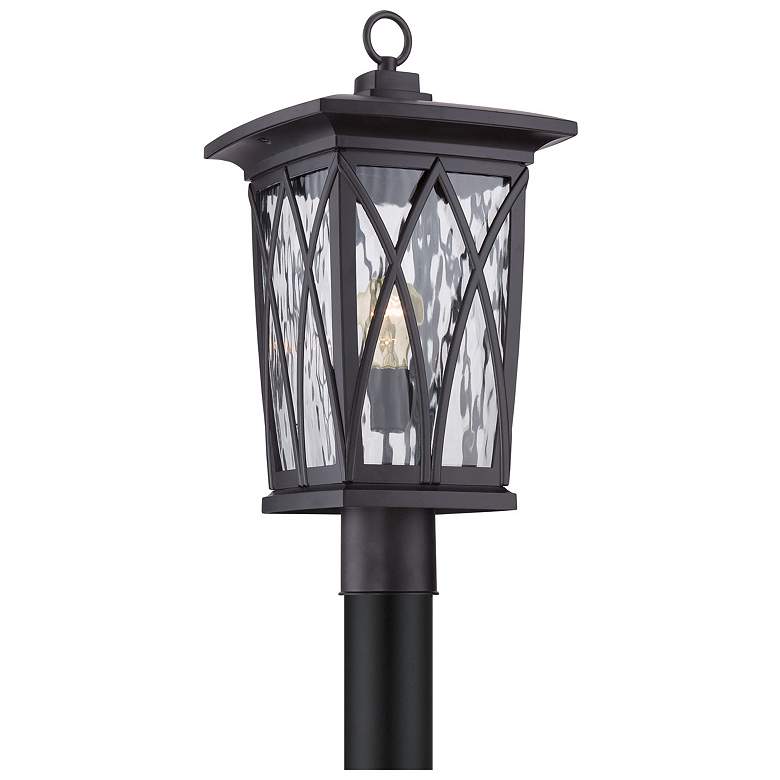 Image 2 Quoizel Grover 20 1/2" High Mystic Black Outdoor Post Light more views