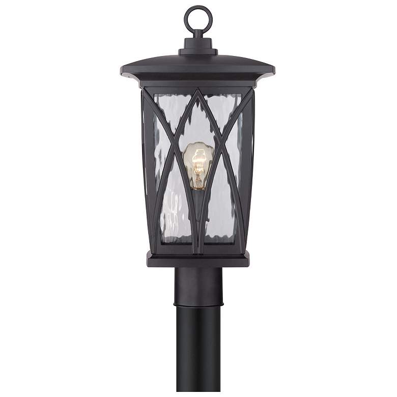 Image 3 Quoizel Grover 20 1/2" High Mystic Black Outdoor Post Light more views