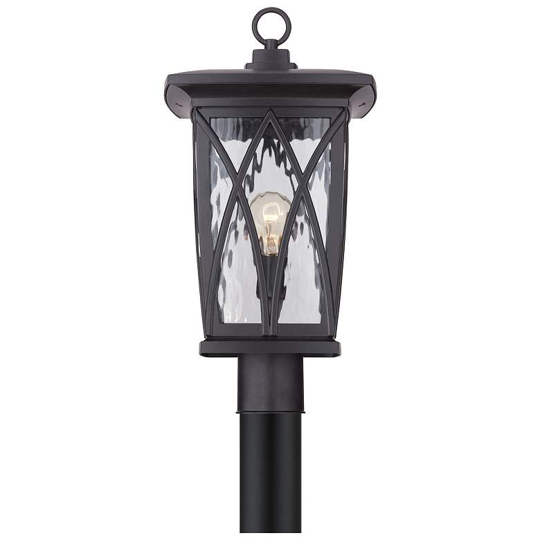 Image 4 Quoizel Grover 20 1/2" High Mystic Black Outdoor Post Light more views