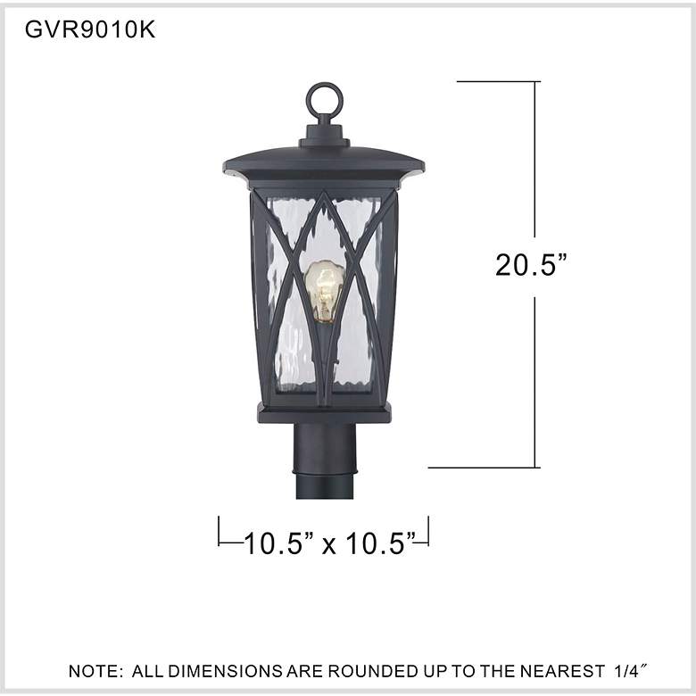Image 6 Quoizel Grover 20 1/2" High Mystic Black Outdoor Post Light more views
