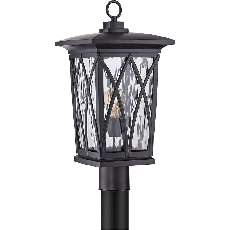 Image 1 Quoizel Grover 20 1/2 inchH Mystic Black Outdoor Post Light