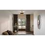 3_Quoizel Hagley 15" Wide Brass and Earth Black Modern Ceiling Light more views