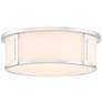 1_Quoizel Harbor 12.91-in W 2-Light Brushed Nickel Flush Mount