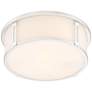 2_Quoizel Harbor 12.91-in W 2-Light Brushed Nickel Flush Mount more views