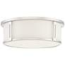 5_Quoizel Harbor 12.91-in W 2-Light Brushed Nickel Flush Mount more views