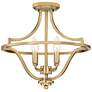Quoizel Harvel 16" Wide Weathered Brass 4-Light Ceiling Light