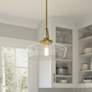 2_Quoizel Haven 14" Wide Aged Brass Pendant Light