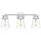Quoizel Haverfield 24"W Polished Chrome 3-Light Bath Light